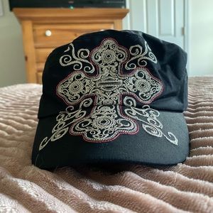 Harley Davidson Flat Top Black Womens Cap